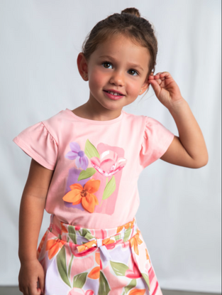 Mayoral Παιδική Μπλούζα Κοντομάνικη Ροζ