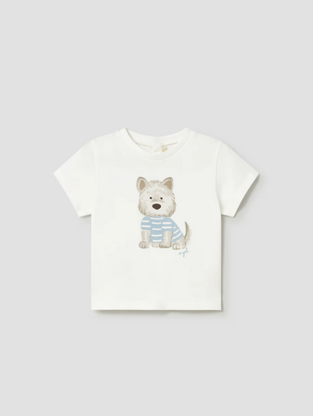 Mayoral Παιδική Μπλούζα Κοντομάνικη Κρεμ