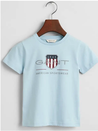 Gant Παιδικό Archive Shield T-Shirt  γαλάζιο