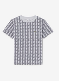 Lacoste Μπλούζα από βαμβάκι με μονόγραμμα λευκό-μαύρο