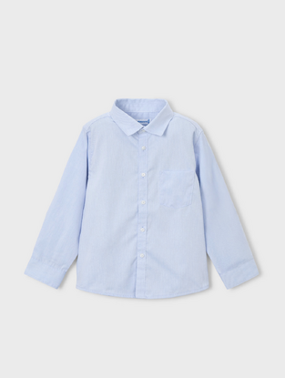 Mayoral Πουκάμισο μακρυμάνικο  γαλάζιο