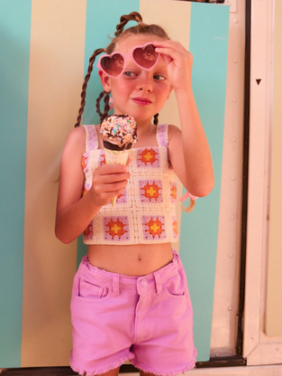 Mayoral Παιδικό Σορτς/Βερμούδα Υφασμάτινο Λιλά