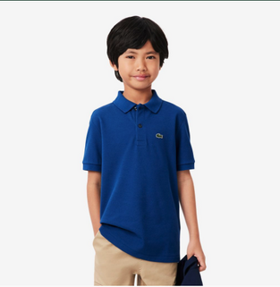 Lacoste Παιδική Petit Piqué Polo Μπλούζα μπλε ελεκτρίκ