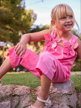 Mayoral Παιδικό Σετ με Παντελόνι Καλοκαιρινό 2τμχ Γερανί