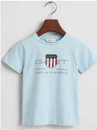 Gant Παιδικό Archive Shield T-Shirt  γαλάζιο