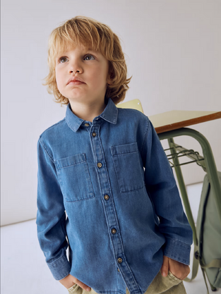 Mayoral Πουκάμισο Μακρυμάνικο Τζιν 