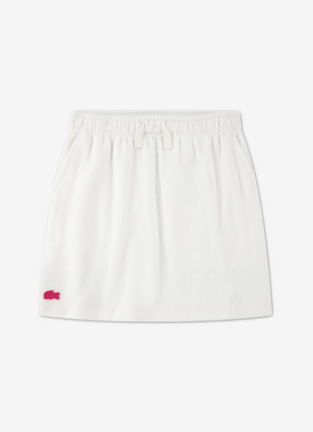 Lacoste πετσετέ φούστα λευκή 
