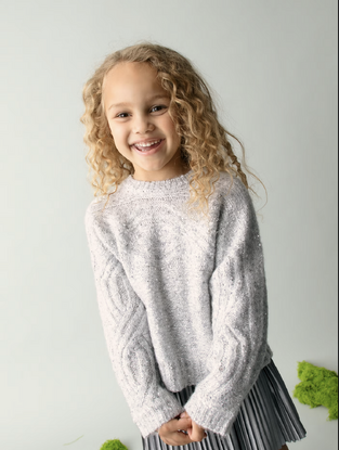 Mayoral Πουλόβερ Μακρυμάνικο με πούλιες  Ασημί 