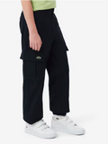 Lacoste Nylon Cargo Παντελόνι μαύρο