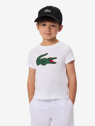 Lacoste Παιδικό Sport T-shirt Ultra Dry λευκό