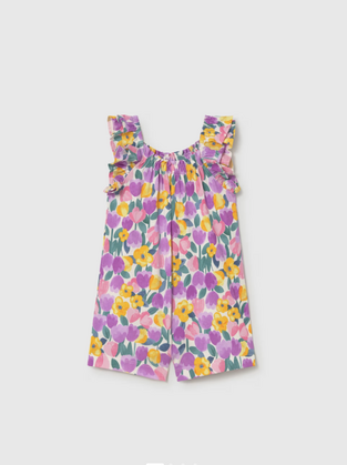 Mayoral Ολόσωμο Παιδικό Σορτς/Βερμούδα Υφασμάτινο Λιλά