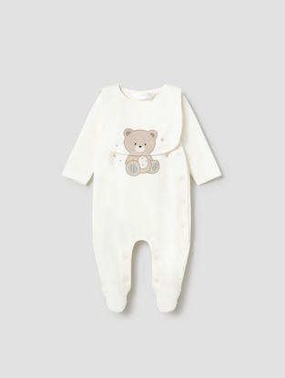 Mayoral Φορμάκι μακρύ και σαλιάρα εκρού 
