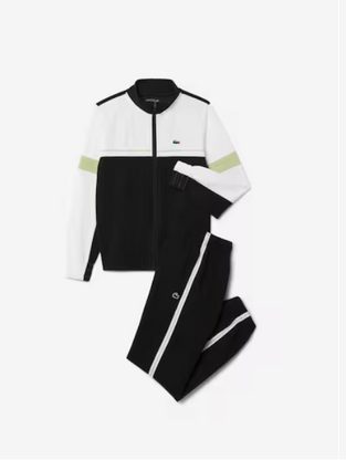 Lacoste Φόρμα Interlock μαύρη