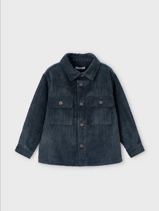 Mayoral  Πουκάμισο Μακρυμάνικο κοτλέ Μπλέ