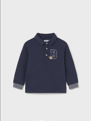 Παιδικό Polo Μακρυμάνικο Μπλε