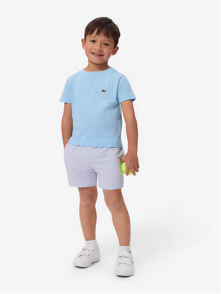  Lacoste Παιδικό Lightweight Diamond Taffeta Σορτς γαλάζιο